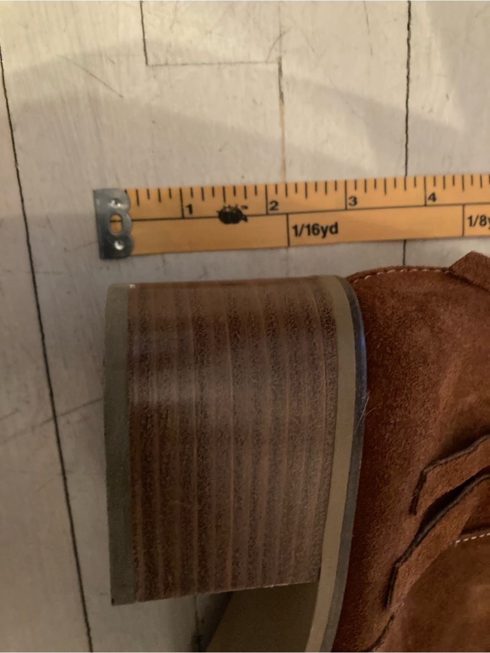 Women’s Brown Leather Mid-Heel Boots - Picture 14 of 14
